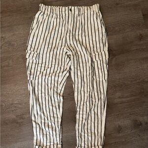 Striped Black and White Women’s Pants